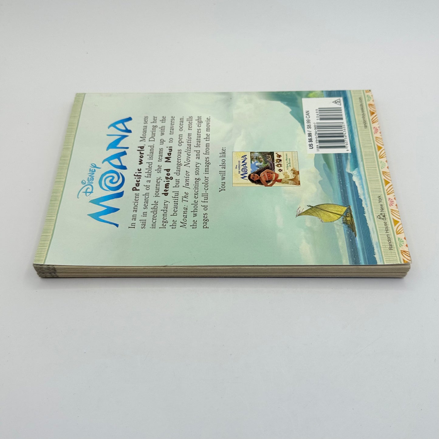 Disney moana the junior novelization by disney - print books printed media