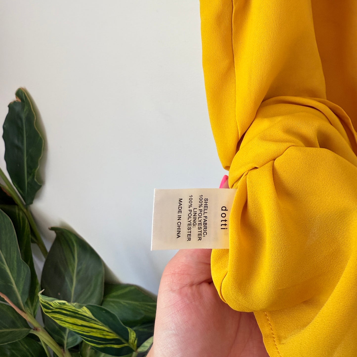 Dotti Bright Yellow Cami Top Size 6