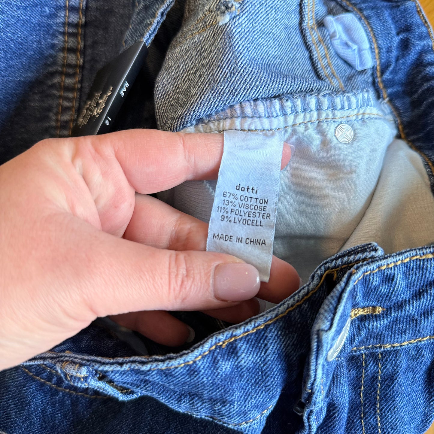 Dotti Denim RAE Wide Leg High Rise Rigid Jeans - Size 12