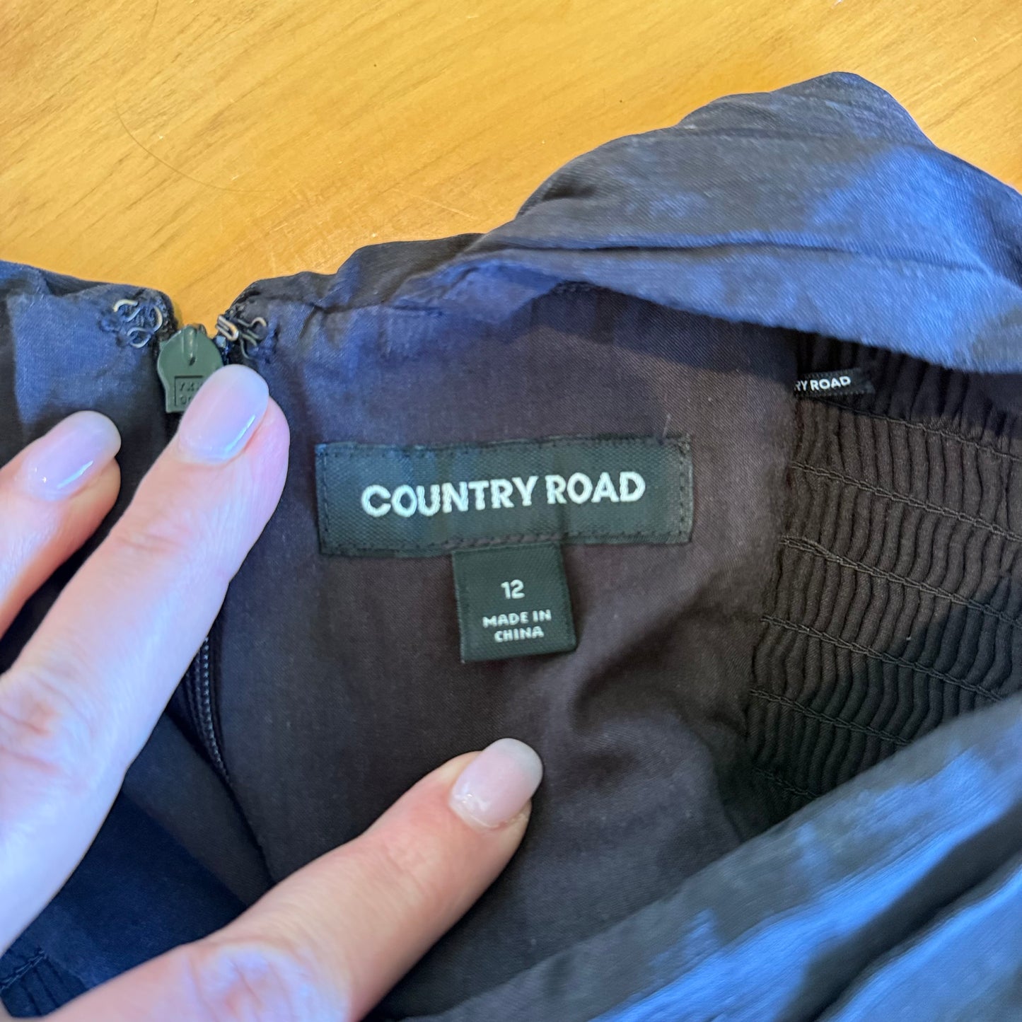 Country Road Size 12 Single Shoulder Linen Blend Dress