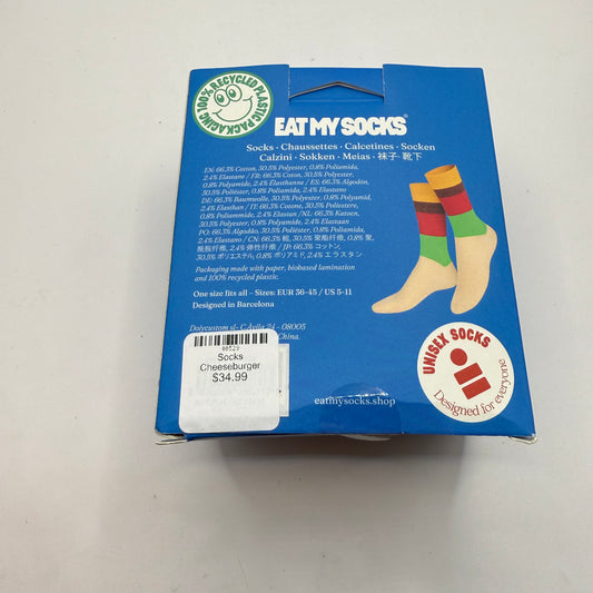 Eat My Socks Cheeseburger Socks