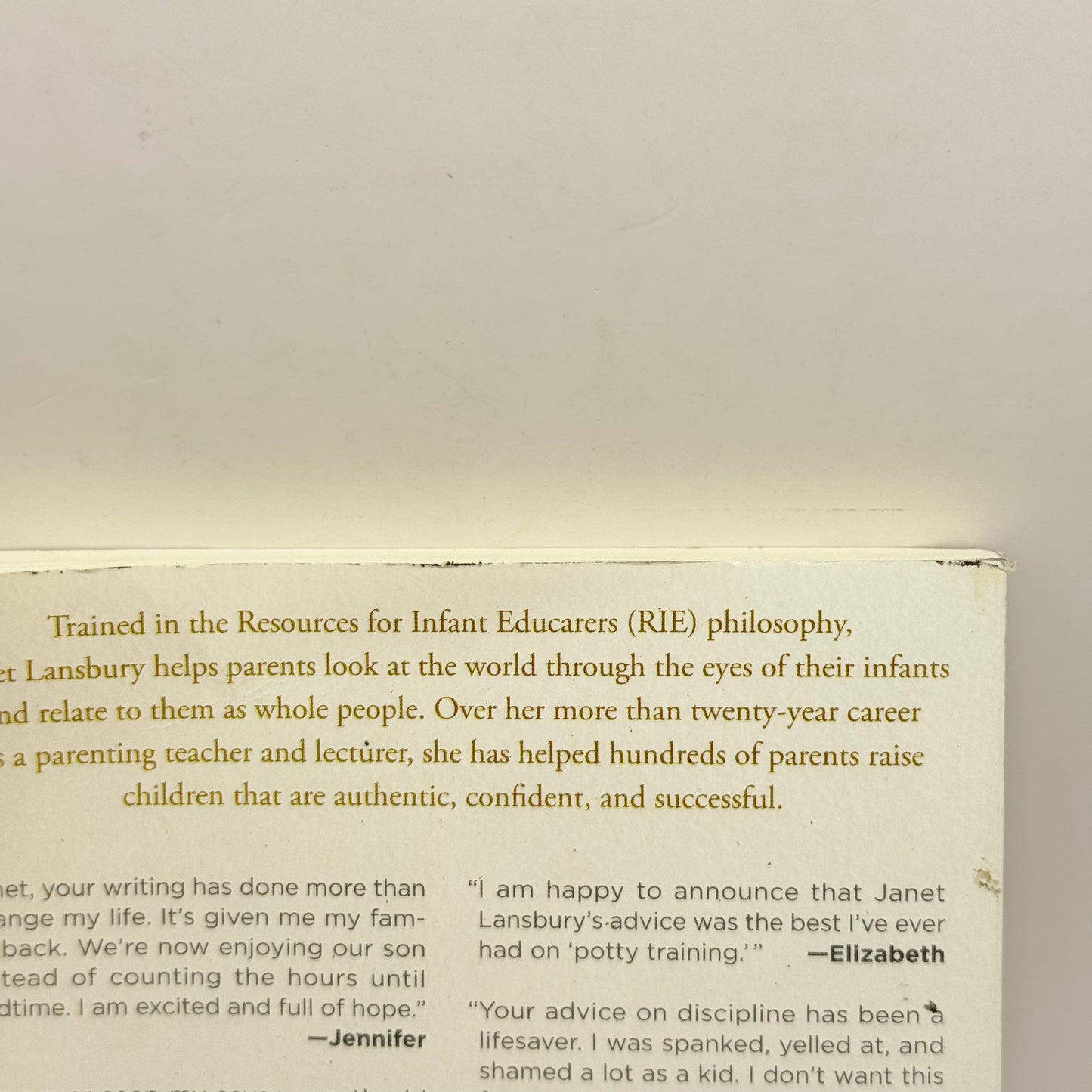 Elevating Child Care: A Guide to Respectful Parenting by Janet Lansbury