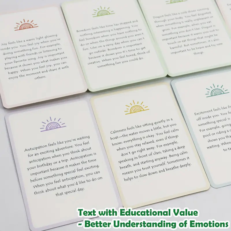 Emotion cards for children - educational flash cards