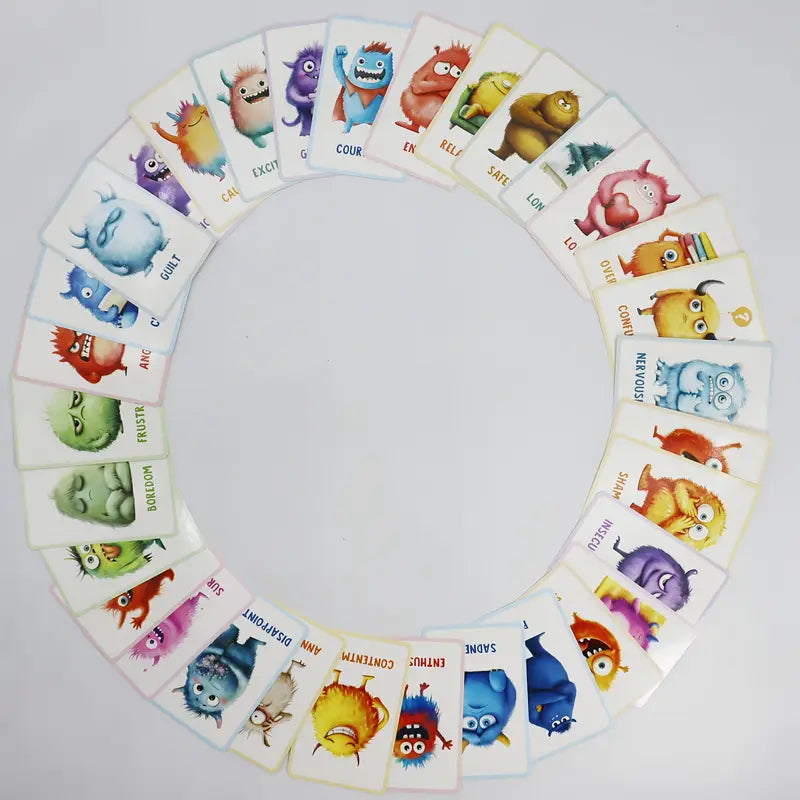 Emotion cards for children - educational flash cards