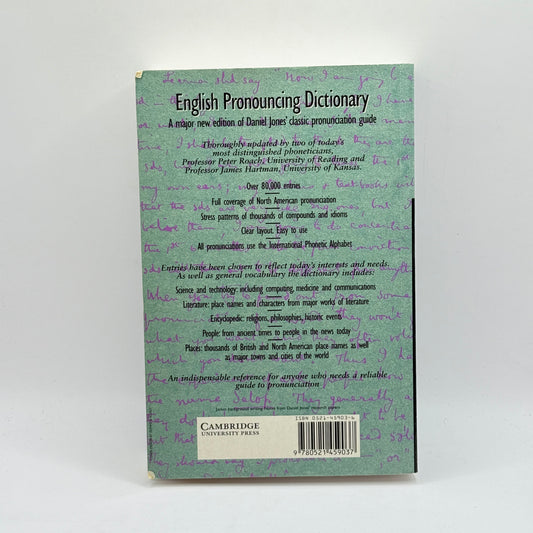 English Pronouncing Dictionary by Daniel Jones (15th Edition)