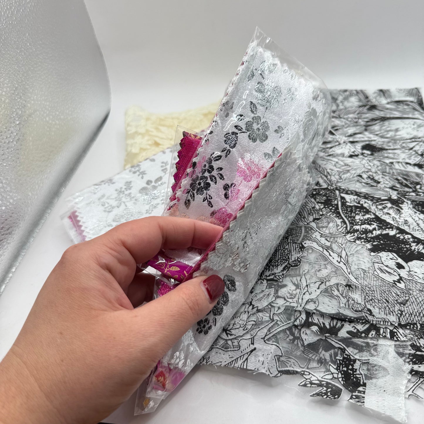 Assorted fabric remnant bundle – quilting & craft scraps - fabric original photo - what’s new crafts