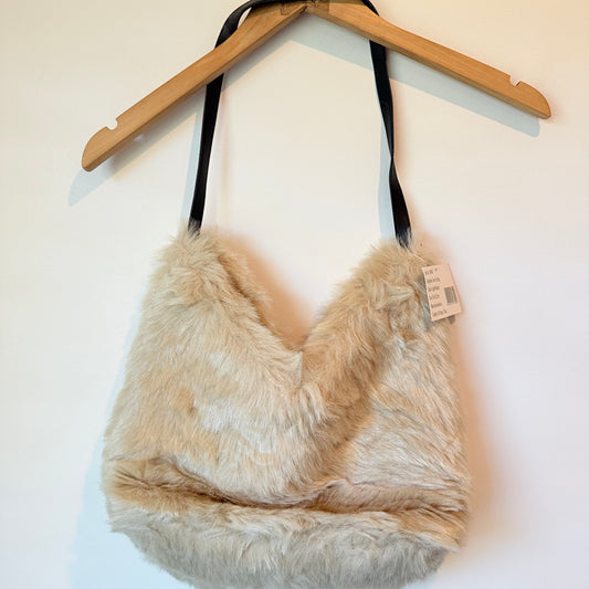 Faux Fur Tote Bag (Light Natural)