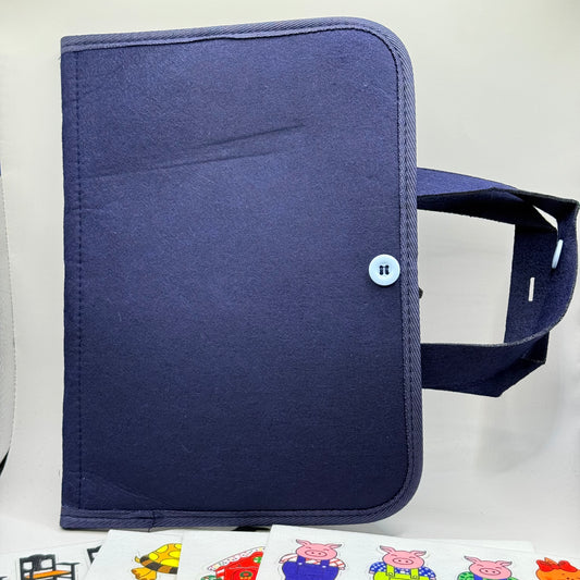 Felt quiet book & storytelling set - pretend professions & role playing original photo - what’s new toys