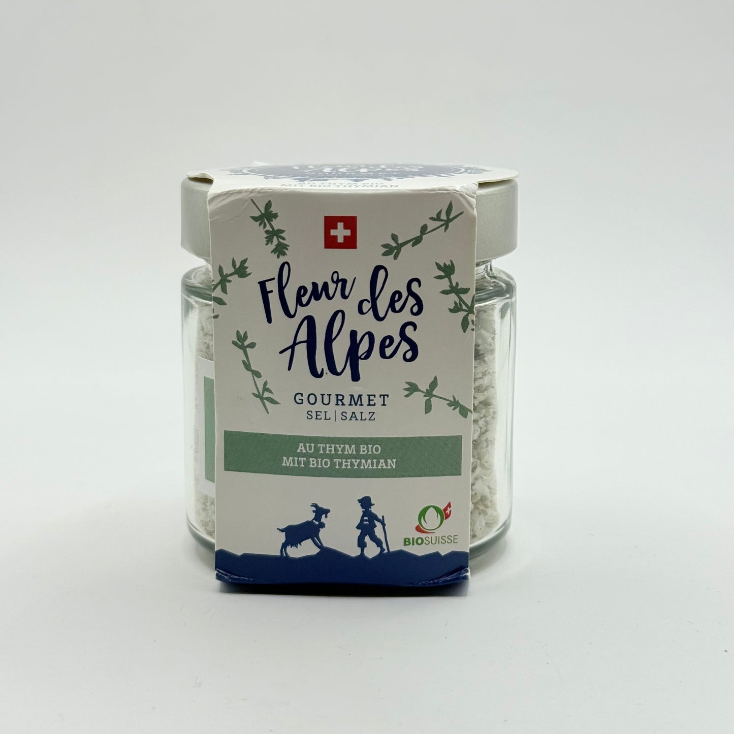 Fleur des alpes gourmet salt with organic thyme - 90g - salt home&living materials