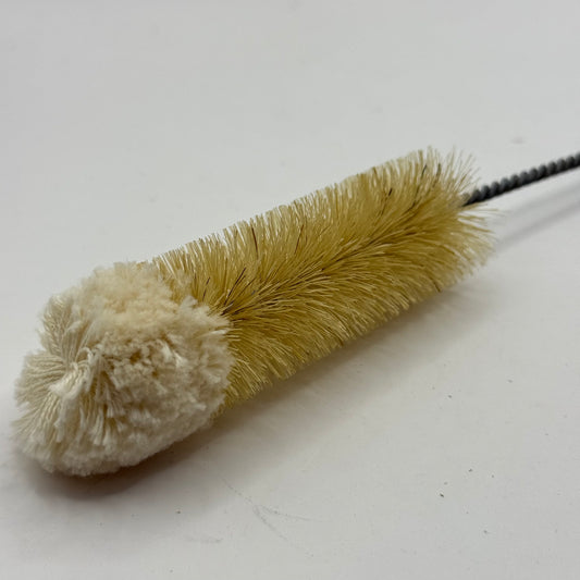 Florence natural bristle bottle brush with wool head 30mm - scrub brushes original photo - what’s new home&living