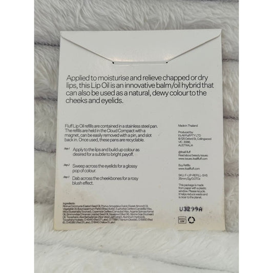 Fluff Shelly Pink Tinted Lip Oil Refill – Hydrating & Sheer Tint