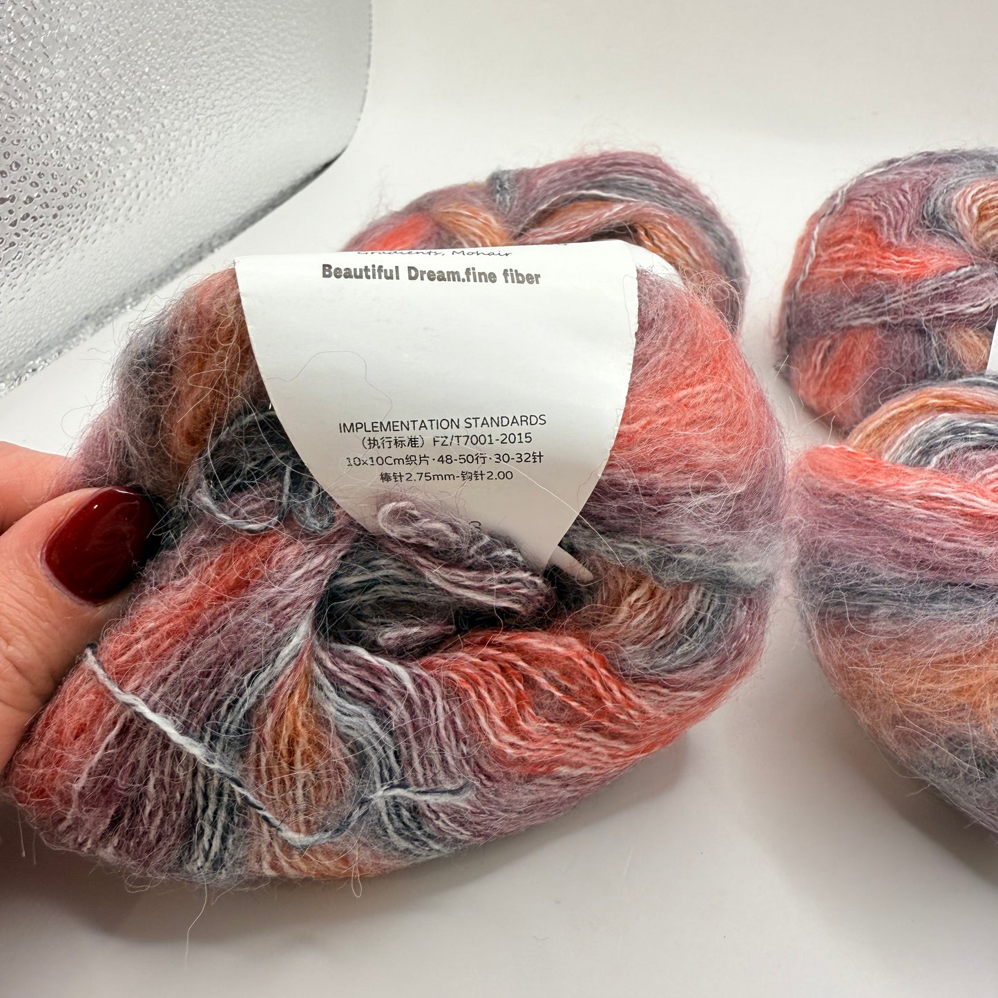 4x Skeins Luxury Kid Mohair Blend Yarn