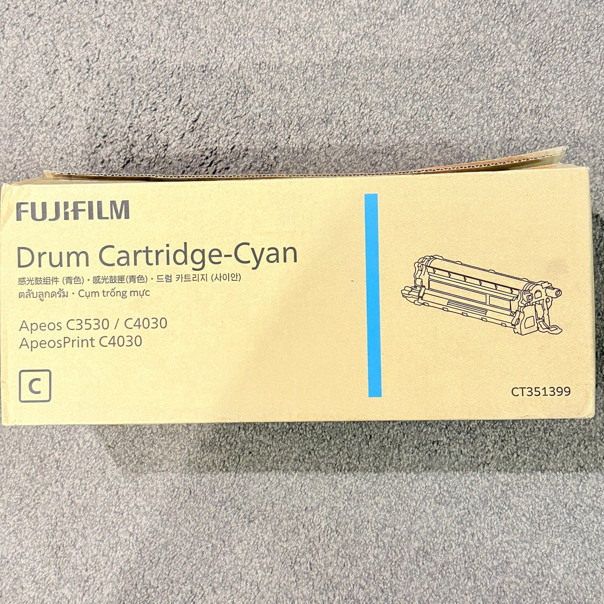FujiFilm Apeos C3530 C4030 Genuine Cyan Drum Cartridge