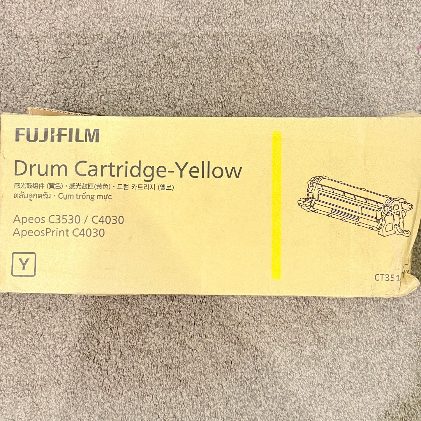 FujiFilm Apeos C3530 C4030 Genuine Yellow Drum Cartridge