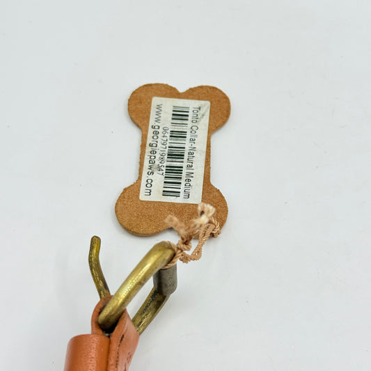 Georgie Paws Tonto Braided Leather Dog Collar - Medium