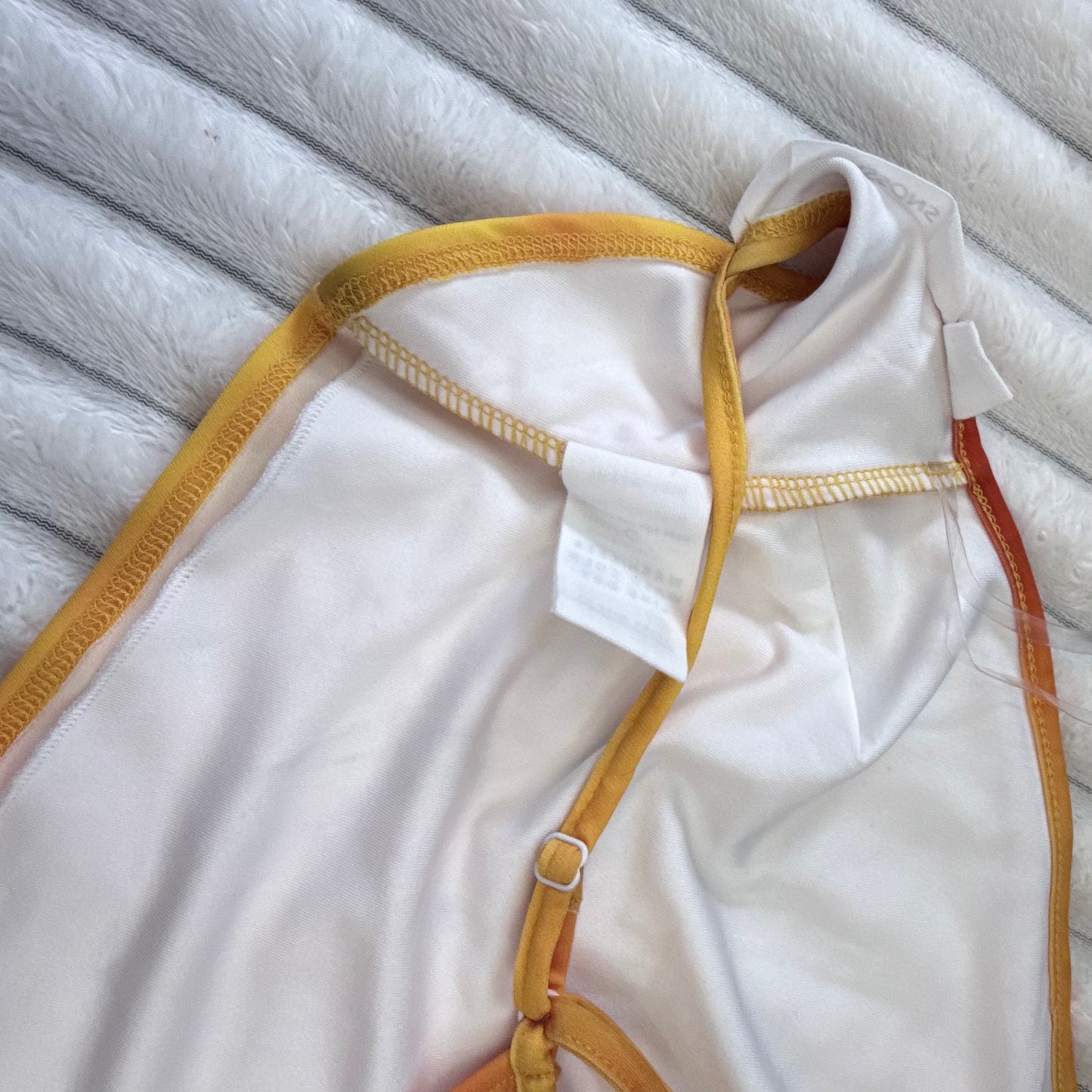 Glassons Tie-Dye Satin Cami Top OrangeYellow - Size M