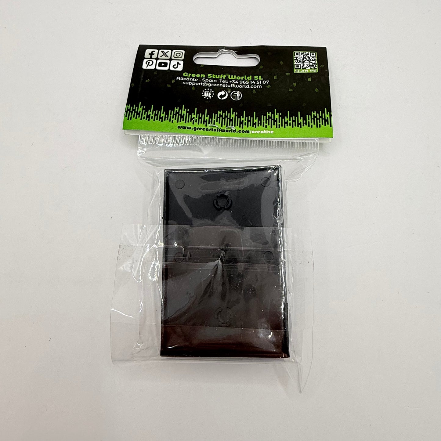 Green stuff world plastic rectangle bases - 50x75mm black pack of 8 - craft shapes & bases crafts