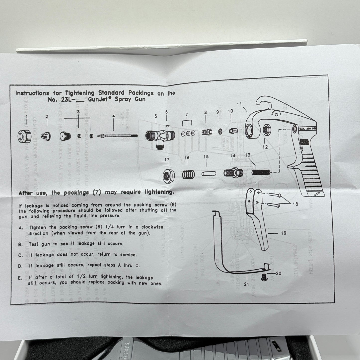 GunJet No. 23L Industrial Spray Gun (Max 250 PSI)