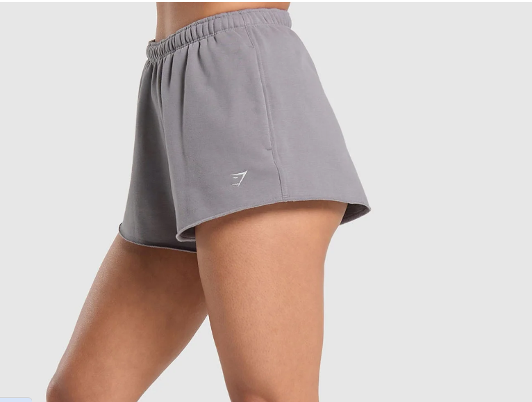 Gymshark fleece shorts - grey - xl - shorts bottom women’s apparel