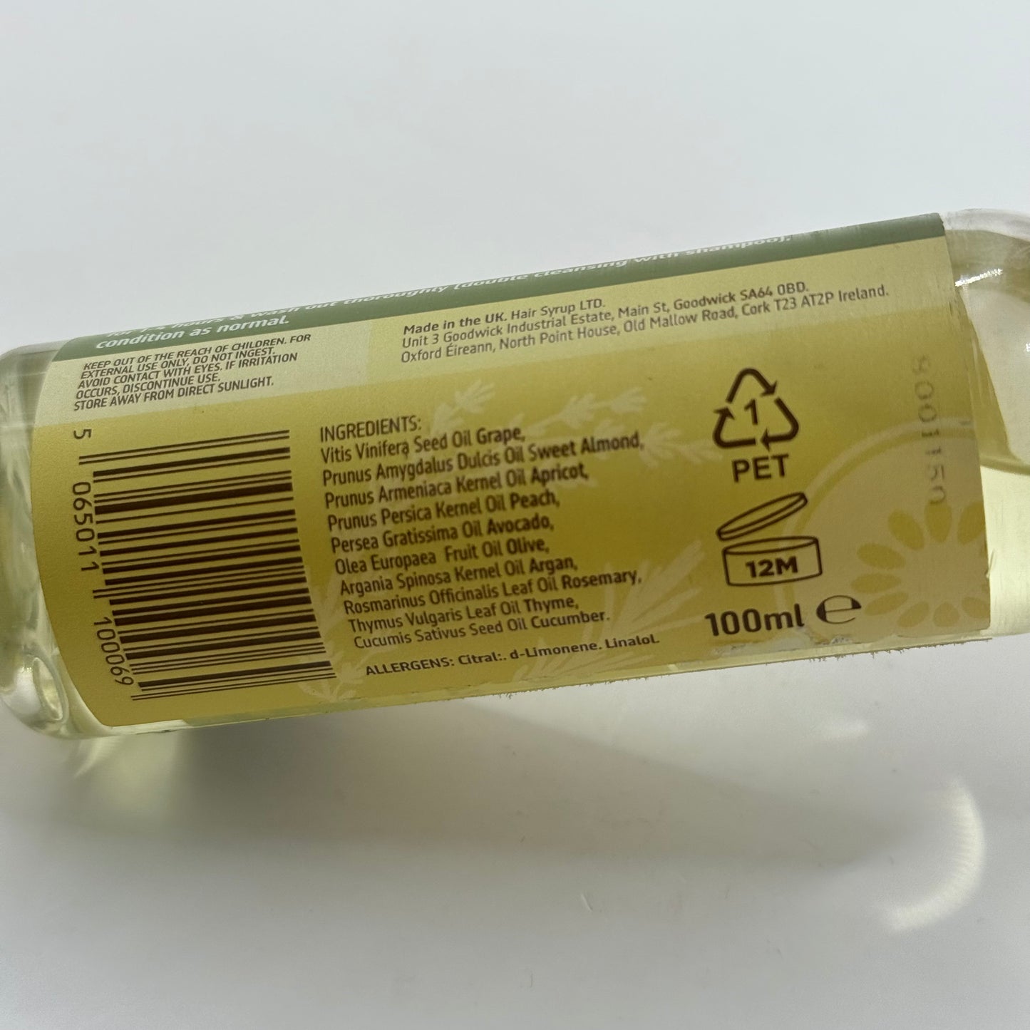 Hair Syrup GROWSMARY Pre-Wash Oil 100ml