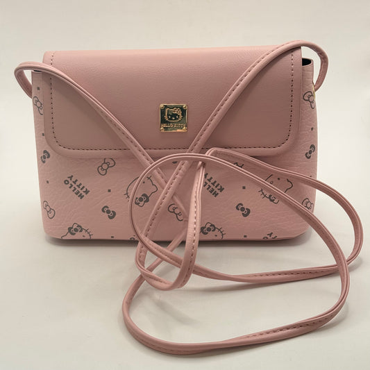 Hello Kitty Pink Monogram Flap Crossbody Bag