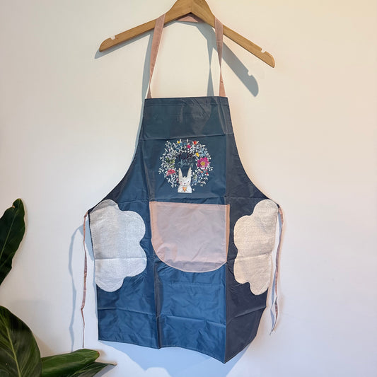 Hello Spring Embroidered Kitchen Apron