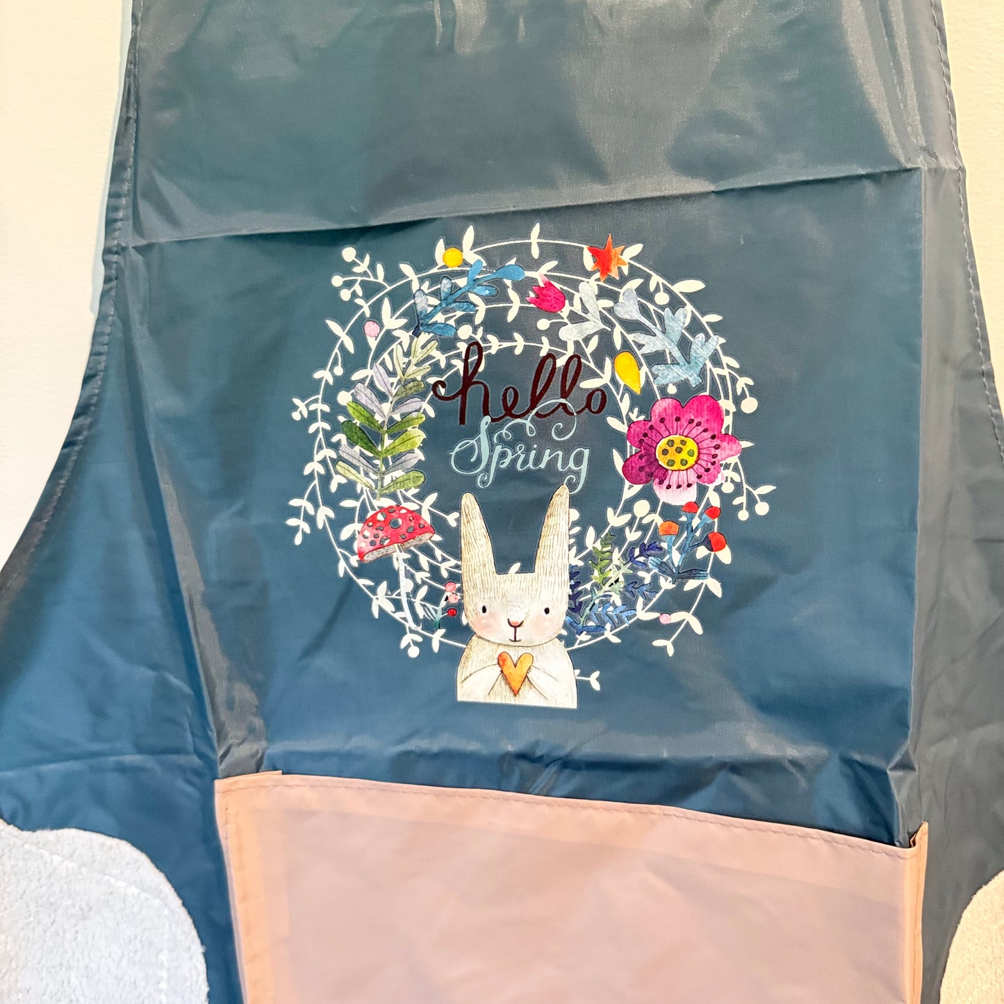 Hello Spring Embroidered Kitchen Apron