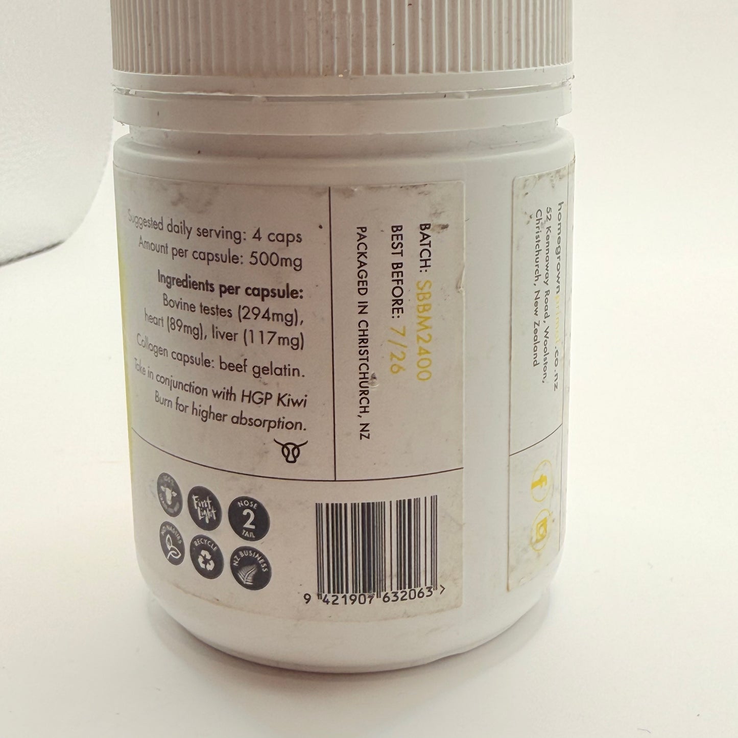 Homegrown primal manpower – 180 caps - herbal supplements health and wellness
