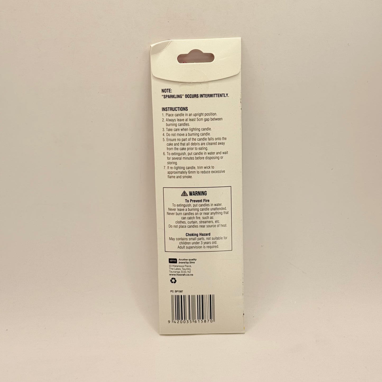 Hoorah Slim Sparkler Candles (18 Pack)