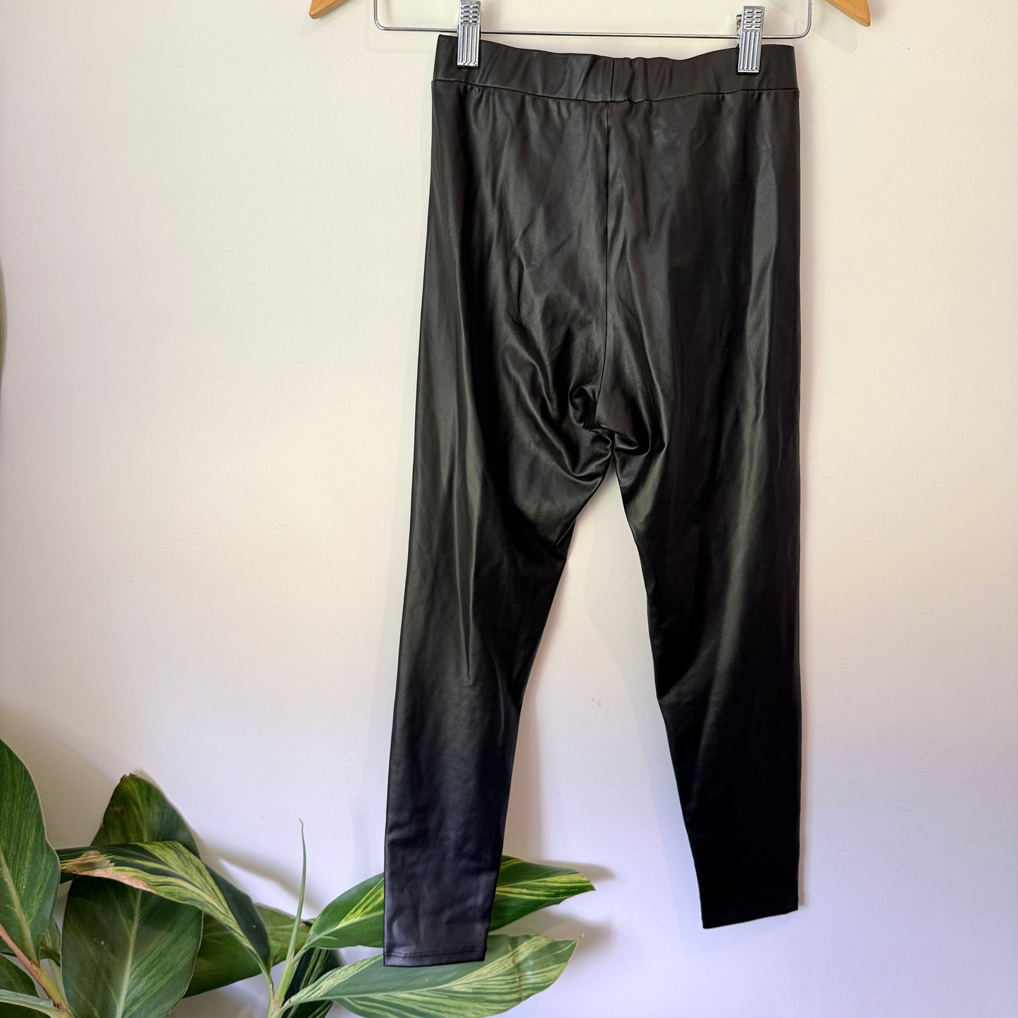 TopShop Size 6 Faux Leather Trousers Leggings
