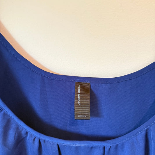 Vero Moda Size M Royal Blue Sleeveless Dress