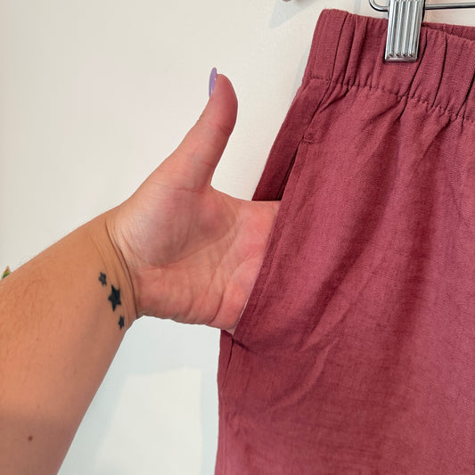 Brand Unknown Linen Blend Shorts Waist 87cm