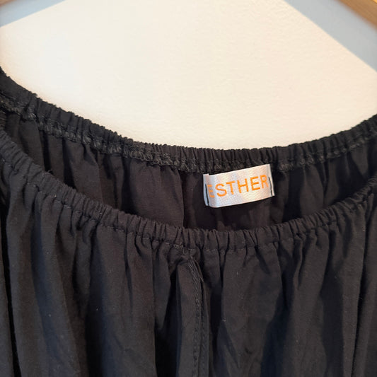 Esther Size U/Arm to U/Arm 40cm Puff-Sleeve Midi Dress