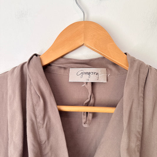Gregory (NZ Made) Size 10 Color-Blocked Dress