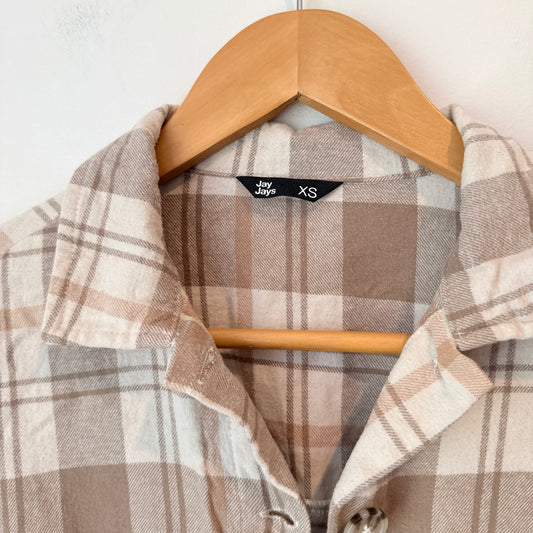 Jay Jays Size XS Plaid Flannel Button-Up Shirt