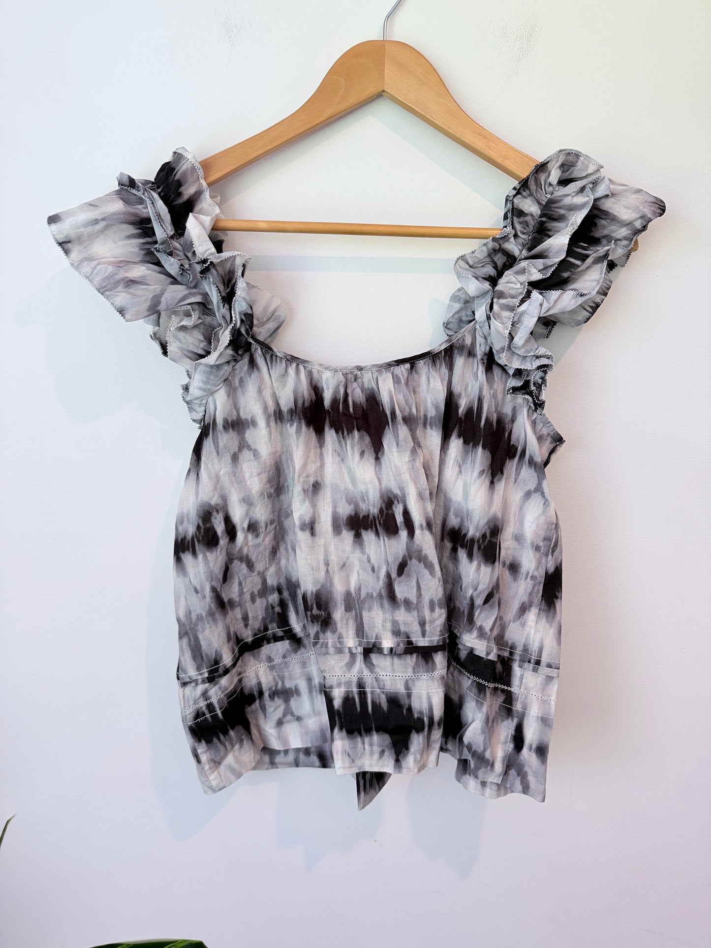 State of Play Size 10 Tie-Dye Patterned Top