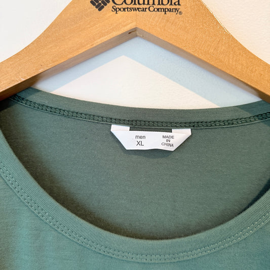 Men Blessed Graphic Tee Green - XL