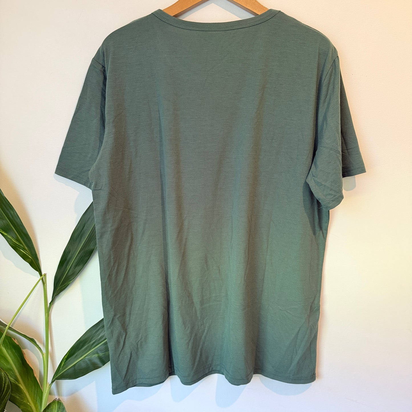 Men Blessed Graphic Tee Green - XL