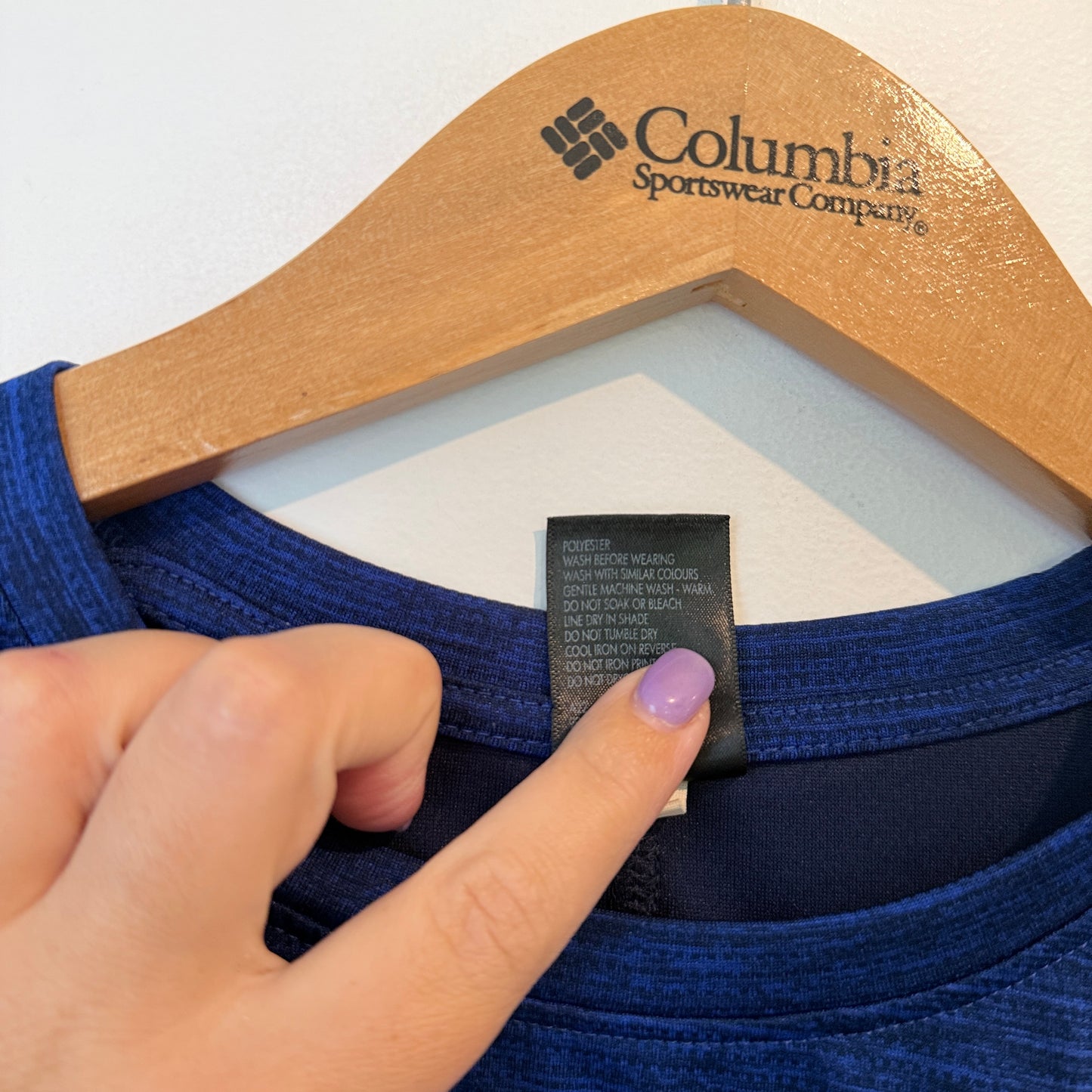 Active Intent Sleeveless Performance Top Blue – L