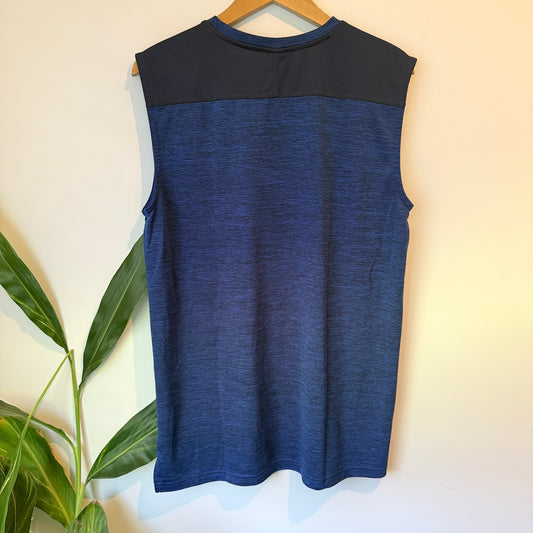 Active Intent Sleeveless Performance Top Blue – L