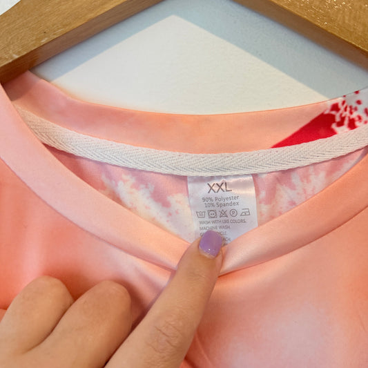 Novelty Sexy Santa Muscle Christmas T-Shirt Red - Size XXL