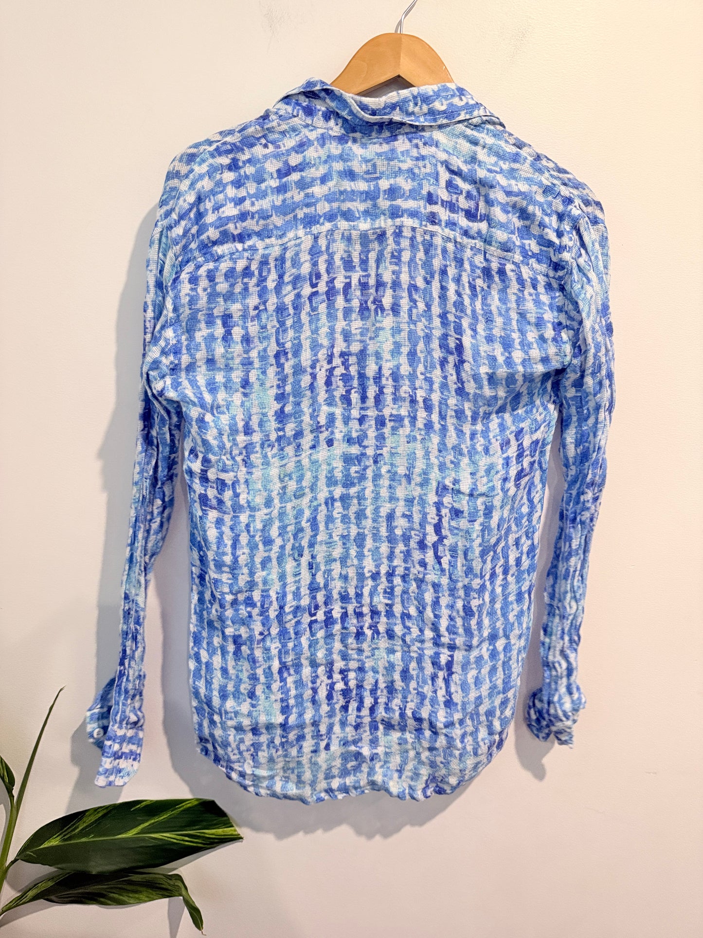 Plus Point Size U/Arm to U/Arm 51cm Patterned Button-Up Shirt