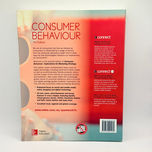 Consumer Behaviour: Implications for Marketing Strategy (7th Edition)