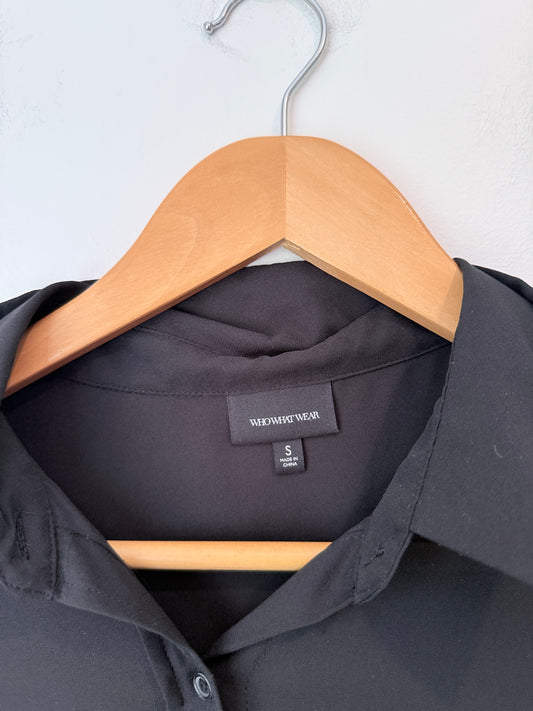 Who What Wear Size S Sleeveless Silk Shirt