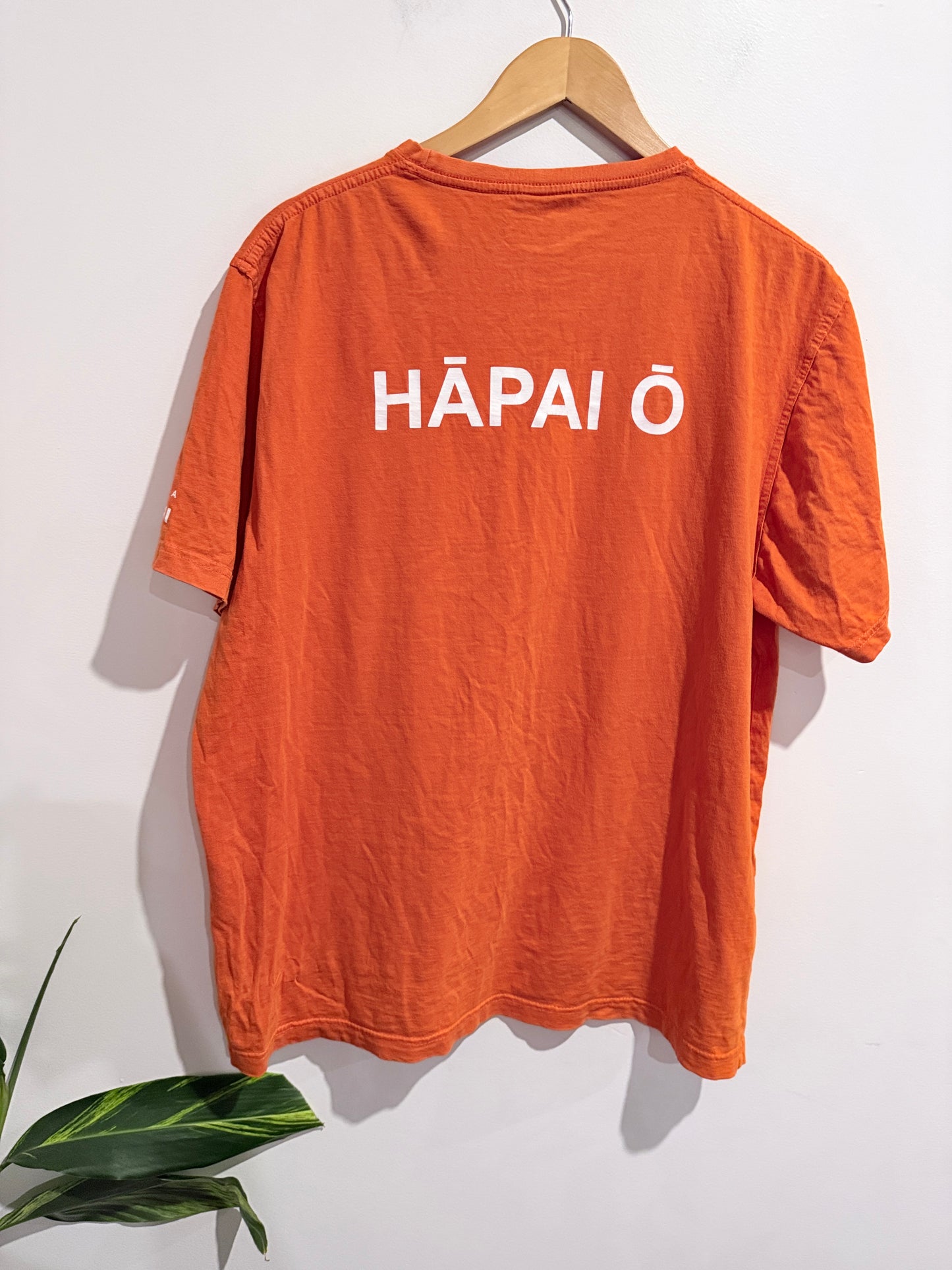 #Maranga Size L Orange Graphic T-Shirt