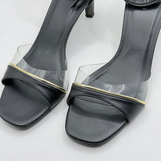 VINCCI Black Clear Strap Heels – Size 9