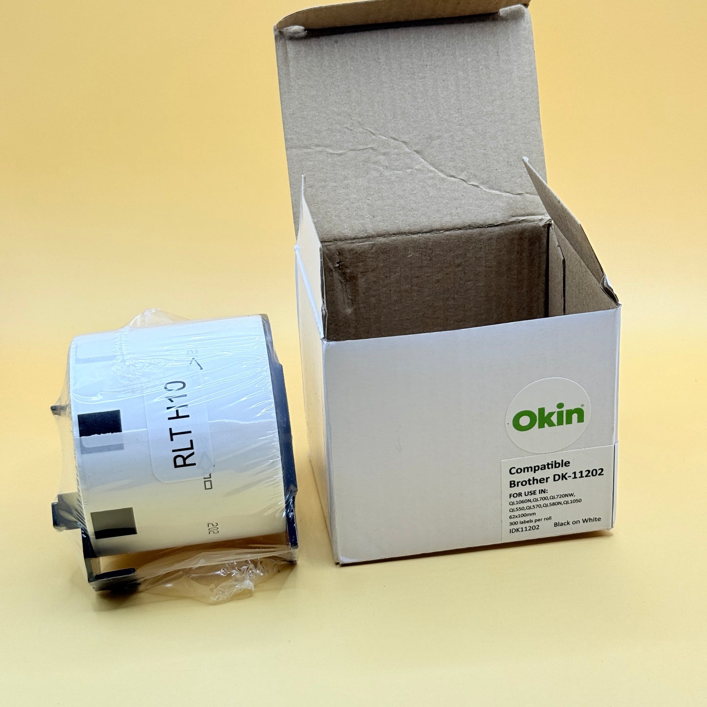 Okin Compatible Brother DK-11202 Label Roll 62mm x 100mm
