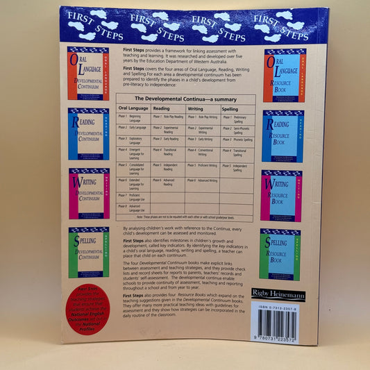Writing Developmental Continuum by Education Department of Western Australia