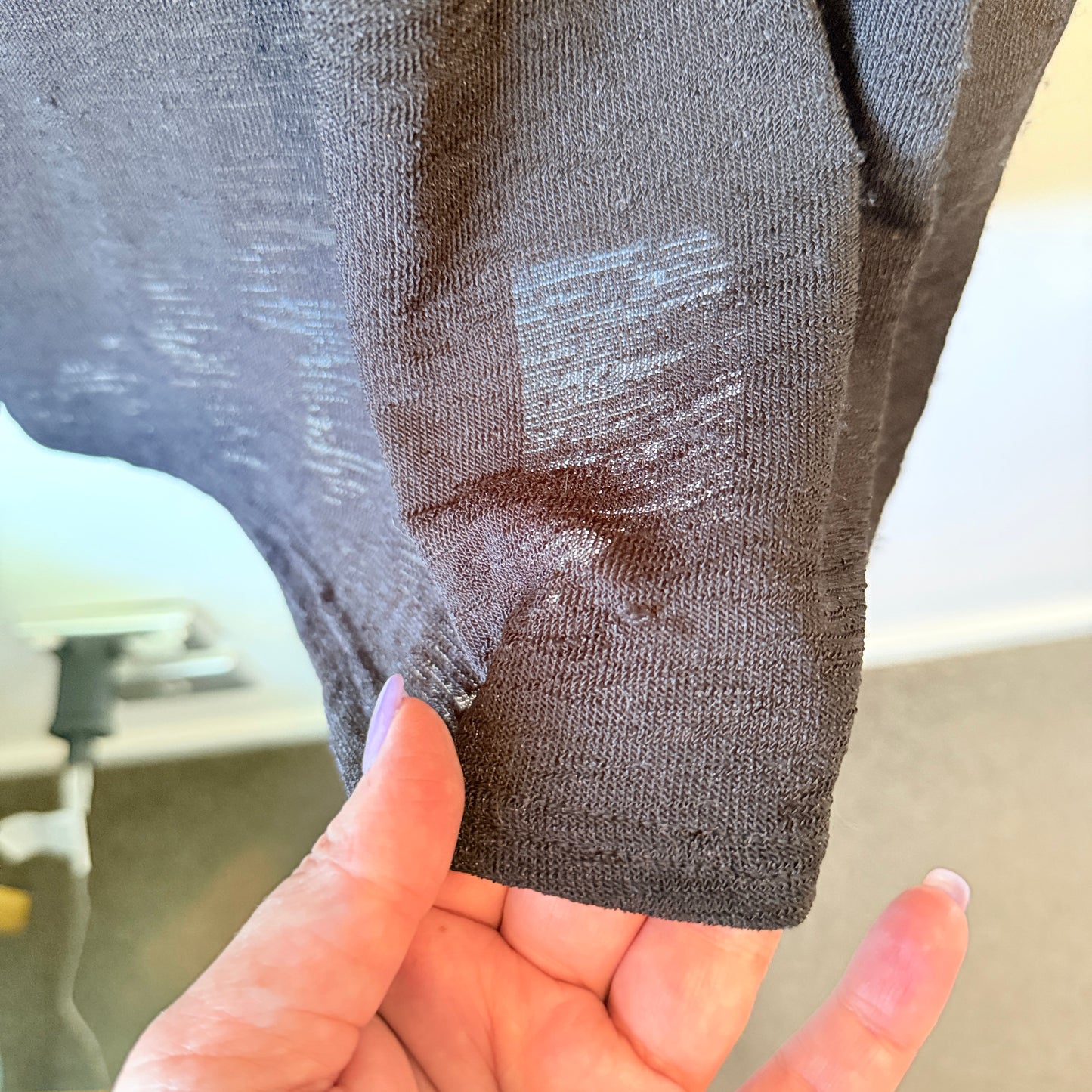 Mirrou Open Front Longline Cardigan Black - Size L