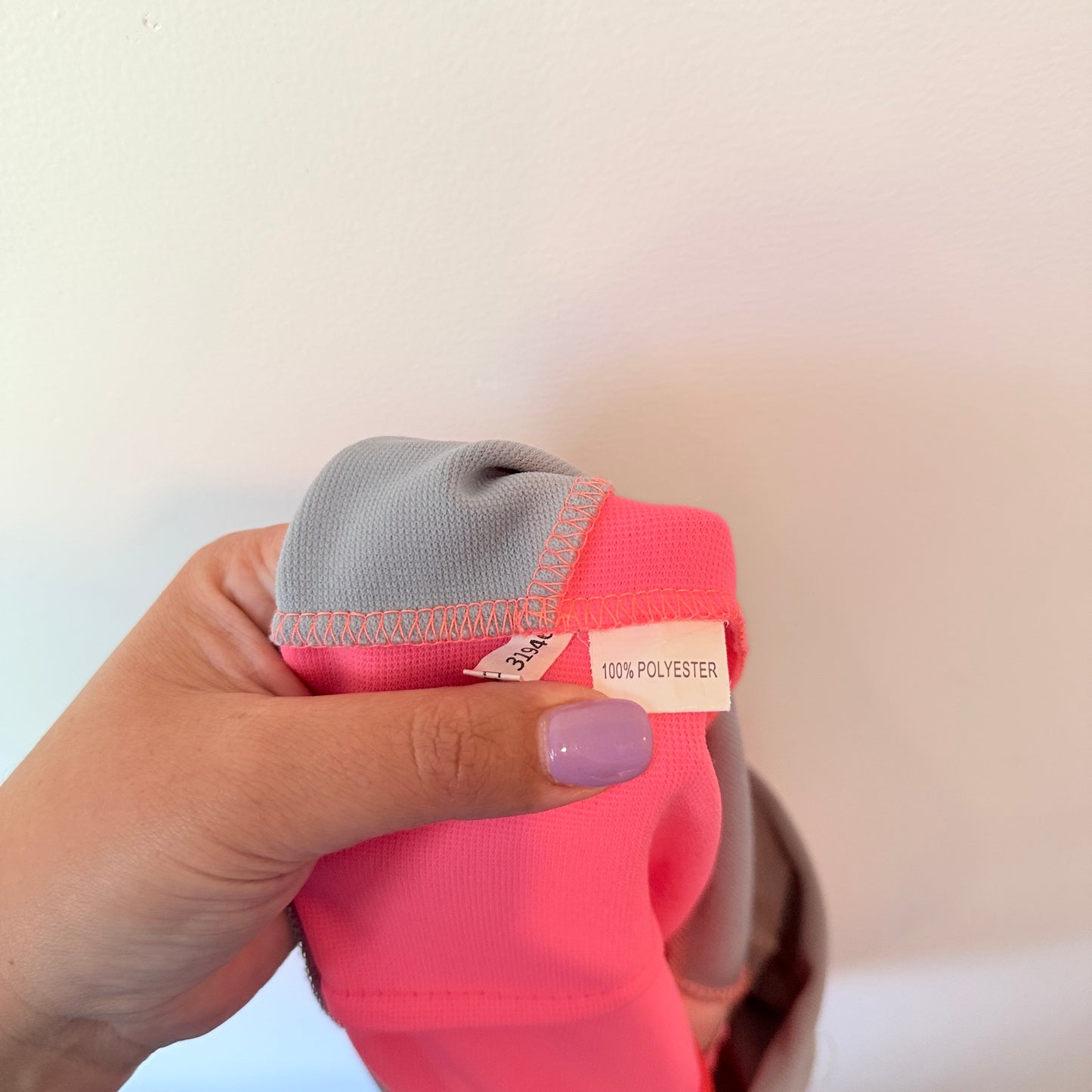 Paper Scissors Grey & Pink Color Block Mini Skirt - Size 10